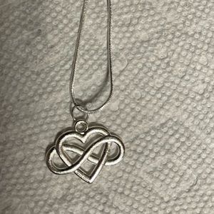 Infinity heart necklace